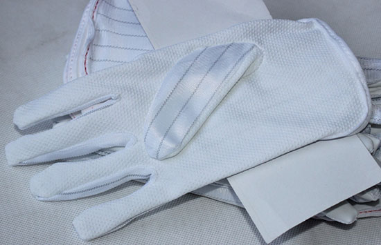 ESD fabric gloves with pvc dots